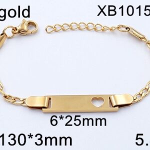 Pulsera corazón placa
